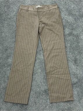 Old Navy Brown Pinstripe Dress Pants